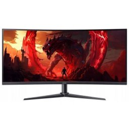Monitor Gaming VA LED Acer Nitro XZ340, 34 inch, UWQHD (3440 x 1440), HDMI, DisplayPort, Ecran curbat, Boxe, 200 Hz, 1 ms, Negru