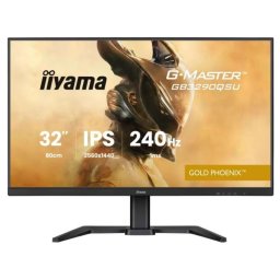 Monitor Gaming IPS LED, Iiyama G-Master Gold Phoenix, 31.5 inch, QHD (2560 x 1440), HDMI, DisplayPort, Boxe, Pivot, 240 Hz, 1 ms, Negru