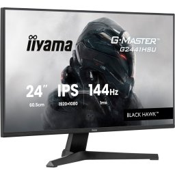 Monitor de gaming Iiyama G-Master G2441HSU-B1, 23.8", (60,5 cm), 23,8 inch, FullHD, IPS, HDMI, DP, FreeSync, hub USB, panou 144H, 1 ms, Negru