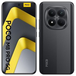 Telefon Mobil Poco M8 Pro, 5G, 8GB RAM, 256GB, Dual SIM, Negru