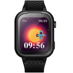 Smartwatch Garett Kids Essa 4G, 1GB RAM, 8GB ROM, cu functii de apel si mesaje, Negru