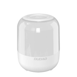 Boxa wireless, Dudao, Y11S, Alb, Bluetooth 5.0, 5 W, Baterie 1200 mAh, Iluminare RGB, Cititor de carduri TF/SD