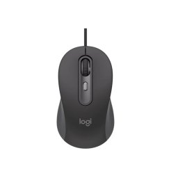 Mouse Logitech M520, Wired, USB Type-C, Negru/Gri