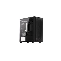 Carcasa Krux Scor, MiniTower, cu 1 ventilator inclus 120 mm, Negru