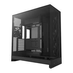 Carcasa H9 Flow (2025), Dual-Chamber, Mid-Tower, Negru