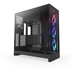 Carcasa H9 Flow RGB (2025), Dual-Chamber, Mid-Tower, Negru