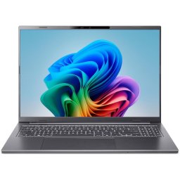 Laptop Acer Aspire 16 AI OLED, procesor AMD Ryzen™ AI 7 350 pana la 5.0 GHz, 16 inch, WUXGA OLED, 16GB LPDDR5X, 1TB SSD, AMD Radeon™ 860M, No OS, Gri