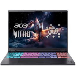 Laptop Gaming Acer Nitro 16S AI, procesor AMD Ryzen™ AI 7 350 pana la 5.0 GHz, 16 inch, WQXGA IPS, 180Hz, 16GB DDR5, 1TB SSD, NVIDIA® GeForce RTX™ 5070 8GB GDDR7, No OS, Negru