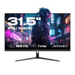 Monitor Japannext 31, 5 inch, IPS QHD (2560 x 1440) 165Hz, 1ms, HDR, 1xDP, 2xHDMI, Jack, USB, VESA, AMD Freesync, Flicker Free