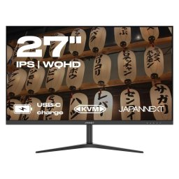 Monitor Japannext 27 inch, IPS WQHD (2560x1440) USB-C Power Supply, LCD Monitor, HDMI, DP, USB-C, KVM, VESA