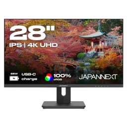 Monitor IPS LED JAPANNEXT 28" JN-IPS282UHDR-C65W, UHD (3840 x 2160), HDMI, DisplayPort, Boxe, Pivot, Negru