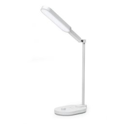 Lampa de birou LED Platinet PDL807 Luna 10W, 48 LED, USB-C, reglabila, Alba