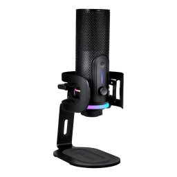 Microfon Streamplify Mic Pro, RGB, 3.5mm jack, USB-C, Stereo, SPMC-MP3C327.11, Negru