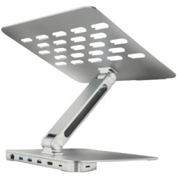 Stand de aluminiu HMC-STND cu HUB USB, HDMI, USB-A, PD 100W, LAN, 16