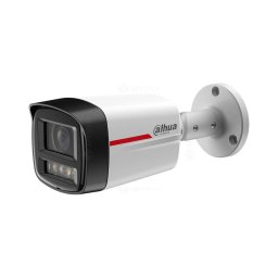 Camera supraveghere IP exterior Dahua WizColor IPC-HFW2449TL-S-LED-0280B-PRO, 4 MP, 2.8 mm, lumina alba 50 m, microfon, slot card, PoE, Alb