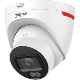 Camera de Supraveghere Full HD, 4MP Dahua IPC-HDW2449T-S-LED-0280B-PRO IP, Rezistenta la apa cu Microfon si Lentila 2.8mm, Alb