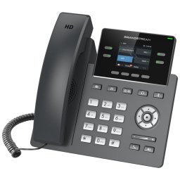 Telefon VoIP Grandstream GRP2612P, 16 taste virtuale, ecran LCD color, suport PoE