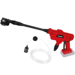 Masina de curatat cu presiune Energizer 3WSG01, 20V, 21.500 rpm, presiunea 25 bar, debit 3.3L/min, presiune hidraulica 2.4Mpa, set accesorii incluse, fara acumulator si incarcator