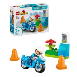 LEGO® DUPLO Town - Motocicleta albastra de politie 10471, 11 piese