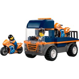 Jucarie LEGO® City 60491 - Transportor de motociclete, 88 piese, 4+ ani