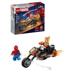 LEGO® Marvel - Omul Paianjen vs Calaretul fantoma pe motocicleta 76335, 72 piese