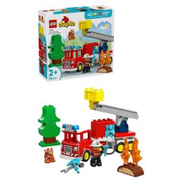 LEGO® DUPLO Town - Camion de pompieri cu furtun si pompier 10473, 28 piese