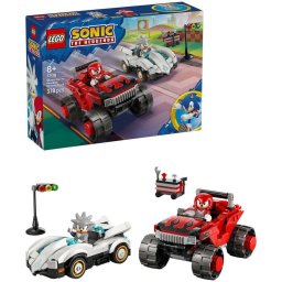 LEGO® Sonic - Masina lui Silver vs Camionul gigant al lui Knuckles 77118, 378 piese