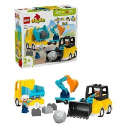 LEGO® DUPLO Town - Vehicule de constructii 3 in 1 10475, 22 piese