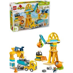 LEGO® DUPLO Town - Santier si vehicule de constructii 3 in 1 10476, 84 piese