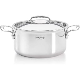 De Buyer Affinity Saucepot Stainless Steel with lid 24 cm