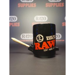 Cana pipa conuri Raw Black Wake-Up and Bake-Up