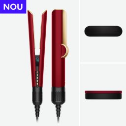 Aparat de îndreptat părul Dyson HT01 Airstrait™, Red Velvet / Gold