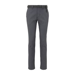 TOM TAILOR DENIM Pantaloni eleganți gri metalic / alb