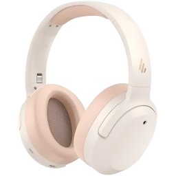 Casti fara fir Edifier W820NB Plus V25 Ivory, 40 mm, 80 h, A.I, Difuzoare dinamice acoperite cu titan, Bluetooth V6.1, ANC, Hi-Res, Bej