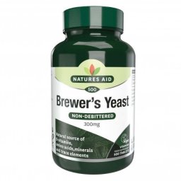 NaturesAid Drojdie de Bere (Brewers Yeast) 300mg 500 comprimate