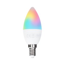 Bec LED RGBW C37 E14/4,8W/230V 3000K + telecomandă - Aigostar