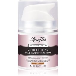 Loving Tan 2 HR Express ser autobronzant pentru fata culoare Dark 30 ml