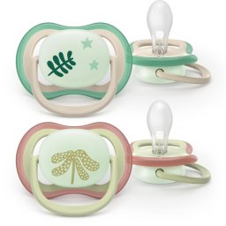 Philips Avent Ultra Air Day&Night SCF376/31 6-18m suzetă Neutral 2 buc