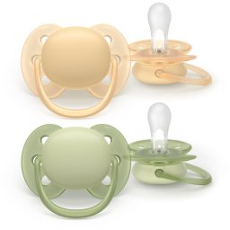 Philips Avent Ultrasoft SCF091/45 6-18 m suzetă Neutral 2 buc