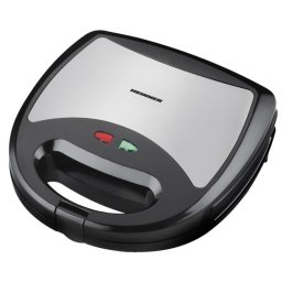 Aparat de facut nuci Heinner HNM-750BKS, 750 W, mecanic, placi cu invelis antiaderent, negru-inox