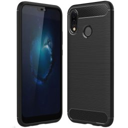 Husa Husa pentru Huawei P20 Lite - Techsuit Carbon Silicone - Black