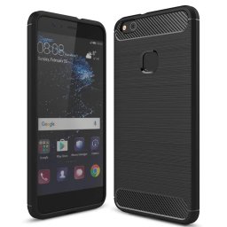 Husa Husa pentru Huawei P10 Lite - Techsuit Carbon Silicone - Black