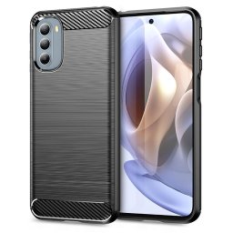Husa Husa pentru Motorola Moto G31 4G / Moto G41 4G - Techsuit Carbon Silicone - Black
