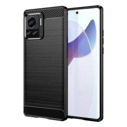 Husa Husa pentru Motorola Edge 30 Ultra - Techsuit Carbon Silicone - Black