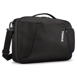 Rucsac 16 inch "Accent Convertible", Poliester, Negru cu Compartiment Tableta - Practic si Rezistent pentru Naveta Zilnica