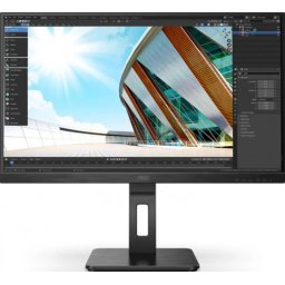 MONITOR AOC 27 inch, home office, IPS, Full HD (1920 x 1080), Wide, 250 cd/mp, 4 ms, HDMI VGA DisplayPort, 27P2Q (timbru verde 7 lei)