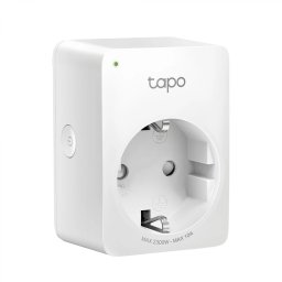 PRIZA inteligenta TP-LINK, Schuko x 1, conectare prin Schuko (T), 10 A, programare prin smartphone, Bluetooth, WiFi, alb Tapo P100(1-pack) (timbru verde 0.18 lei)
