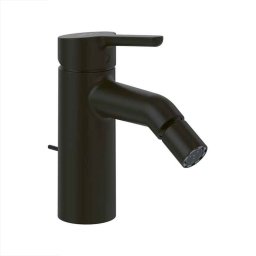 Baterie pentru bideu Villeroy&Boch, Skyla, cu ventil cu tijă, negru mat