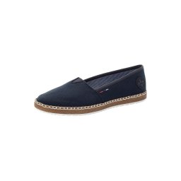 Rieker Espadrile albastru noapte / roși aprins / alb
