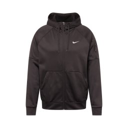 NIKE Bluză cu fermoar sport negru / alb